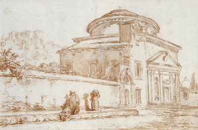 Villa Sacchetti, Rome door Hubert Robert